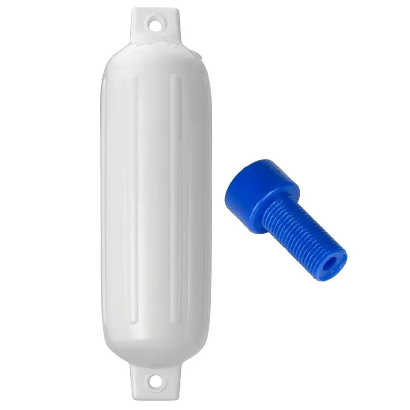 Polyform G-3 Twin Eye Fender 5.5" X 19" - White W/Adapter [G-3 White W/Air Adapter] 1
