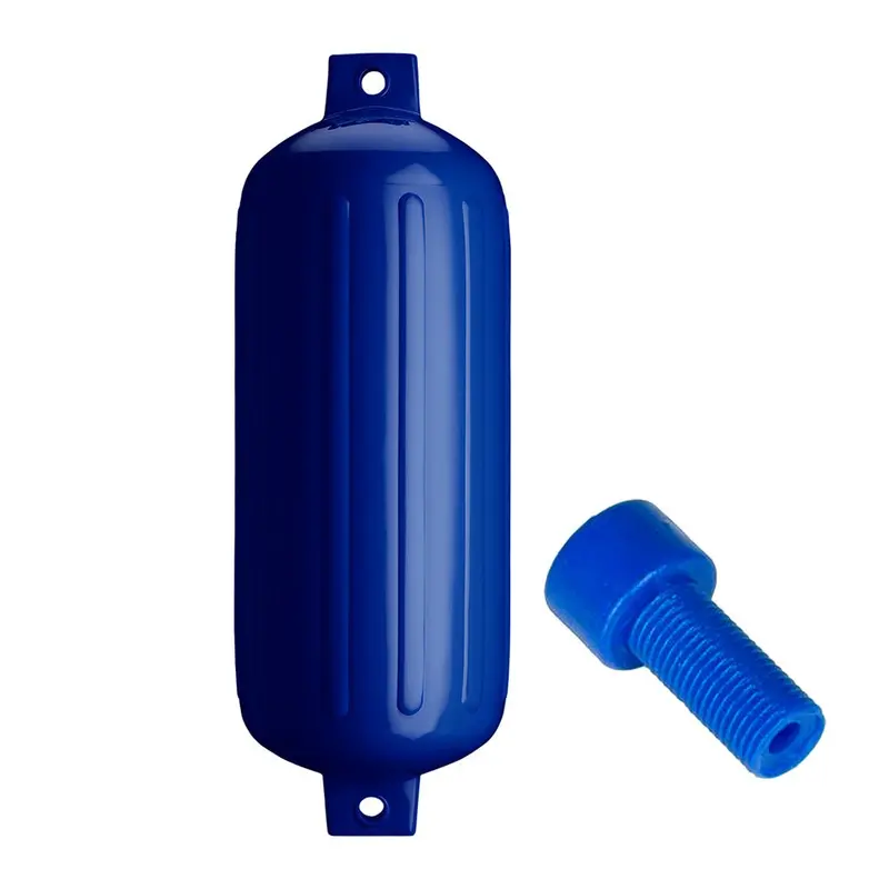Polyform G-6 Twin Eye Fender 11" X 30" - Cobalt Blue W/Adapter [G-6 Cobalt Blue W/Air Adapter] 1