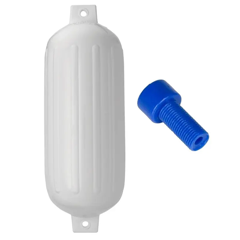 Polyform G-6 Twin Eye Fender 11" X 30" - White W/Adapter [G-6 White W/Air Adapter] 1