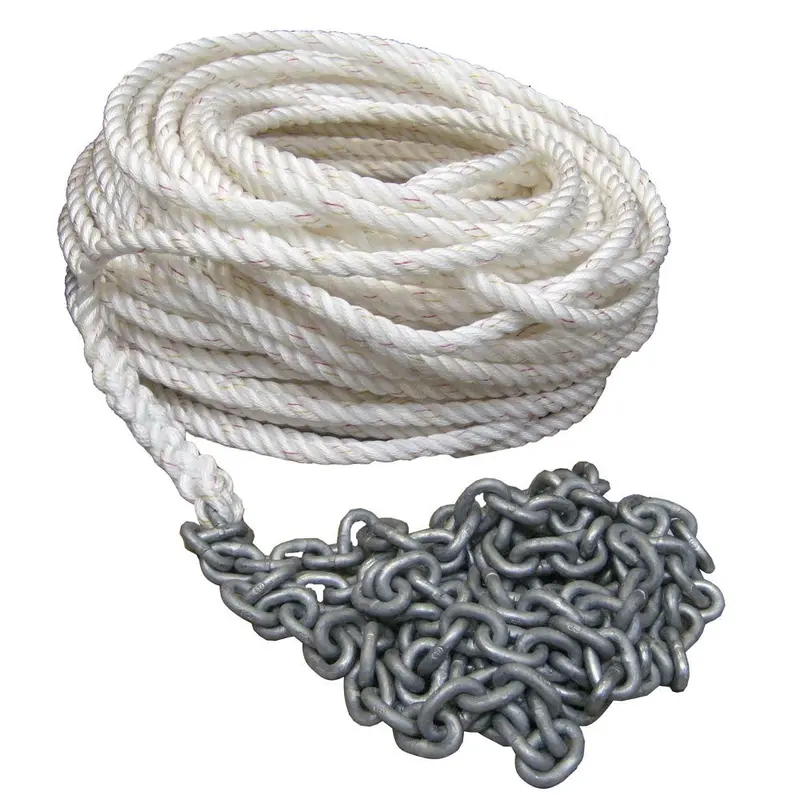 Powerwinch 150' Of 1/2" Rope 10' Of 1/4" Ht Chain Rode [P10293] 1