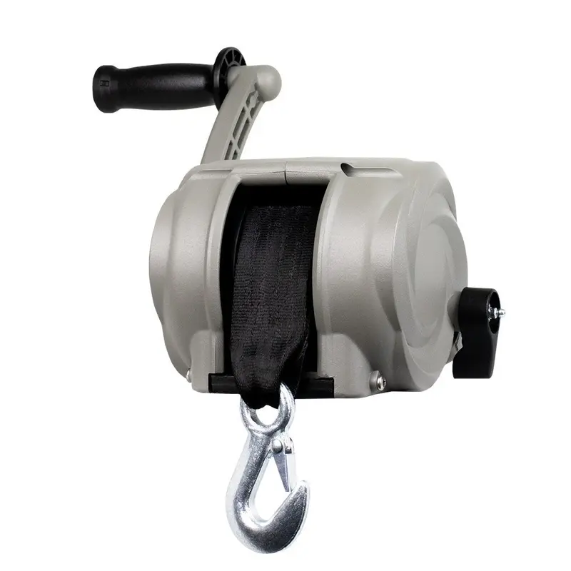 Powerwinch Premier Series Winch 2000Lb, 8", Crank Arm - Saltwater Silver [21300-W-2000-8-S-R] 1