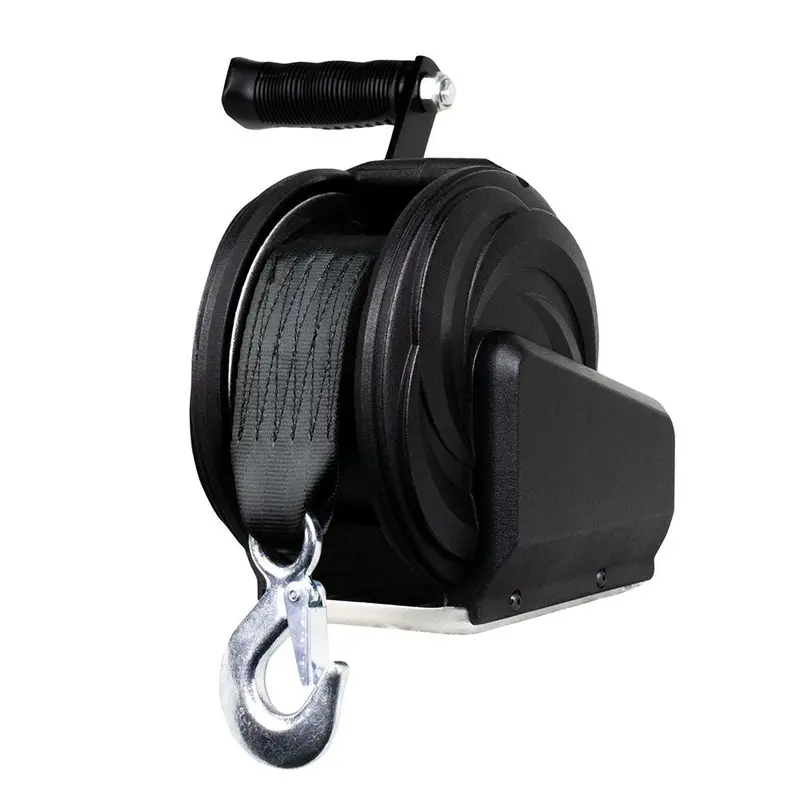 Powerwinch Select Series Winch 1,400Lb, 8" Crank Arm - Carbon Black [21400-W-1400-8-B-R] 1