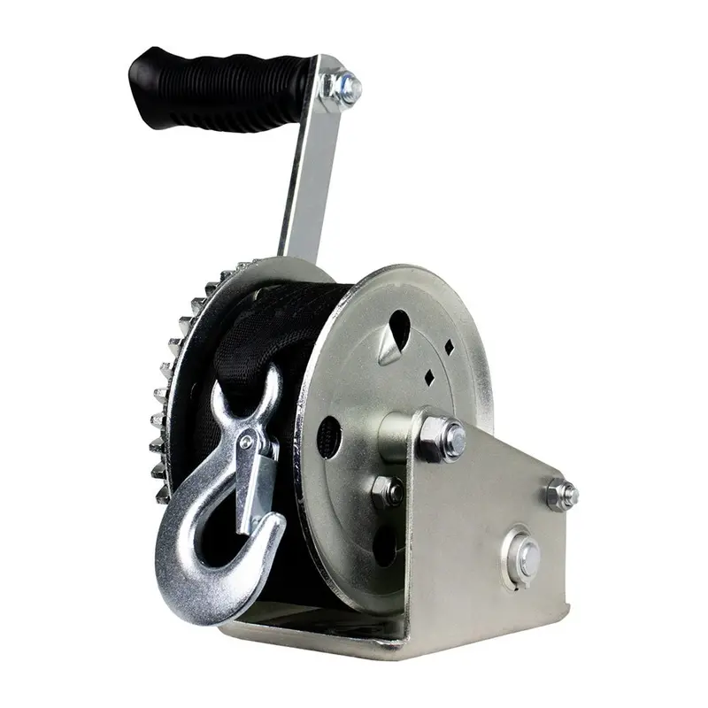Powerwinch Utility Series Winch 1,200Lb, 8" Crank Arm - Zinc [21500-W-1200-8-Z-R] 1