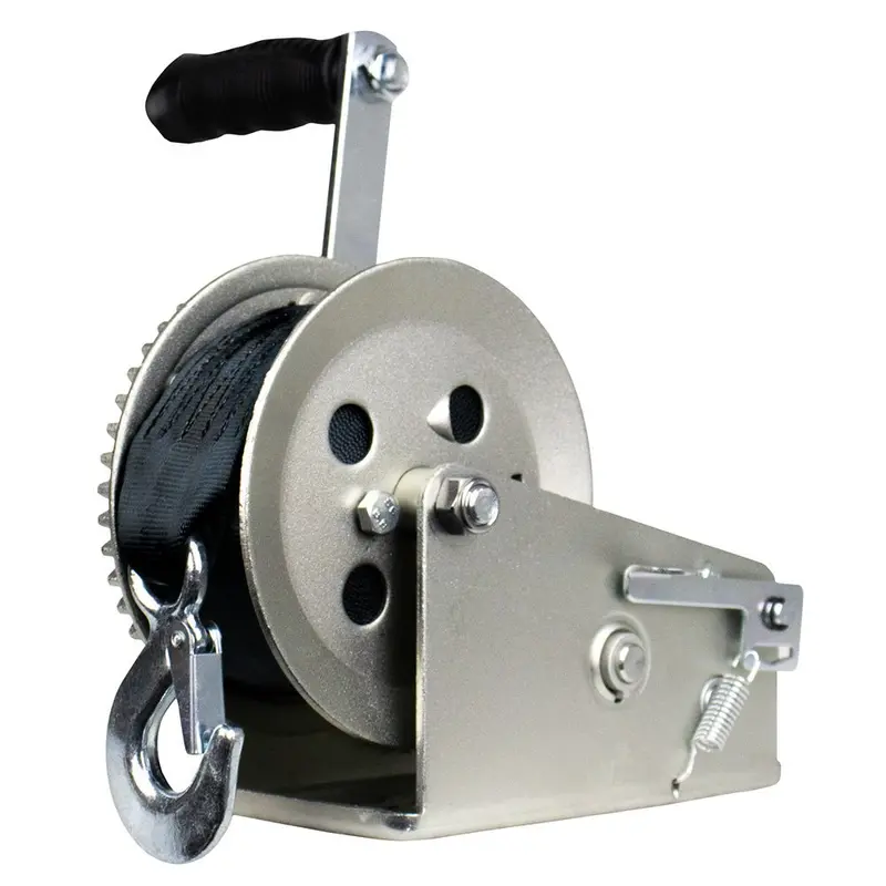 Powerwinch Utility Series Winch 1,800Lb, 2 Speed, 8" Crank Arm - Zinc [21500-W-1800-8-Z-R] 1