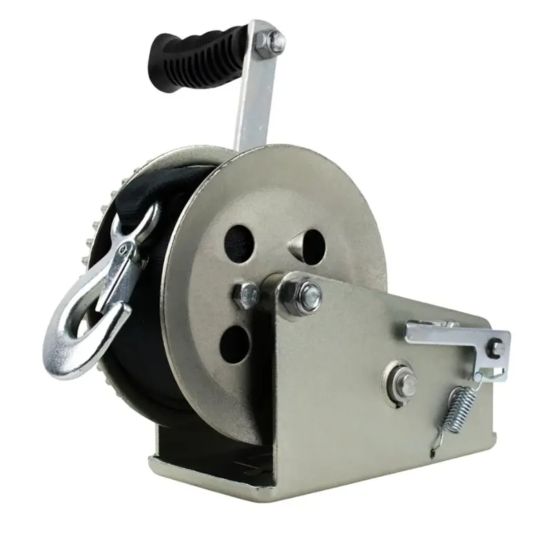 Powerwinch Utility Series Winch 2,000Lb, 2 Speed, 8" Crank Arm - Zinc [21500-W-2000-8-Z-R] 1