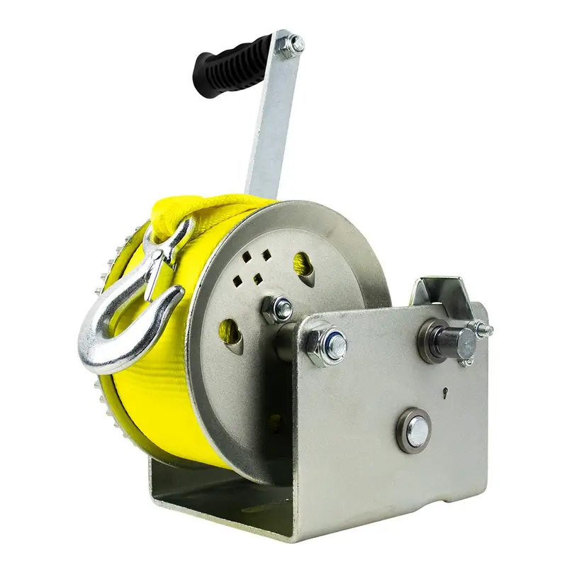 Powerwinch Utility Series Winch 3,200Lb, 2 Speed, 9" Crank Arm - Zinc [21500-W-3200-9-Z-R] 1