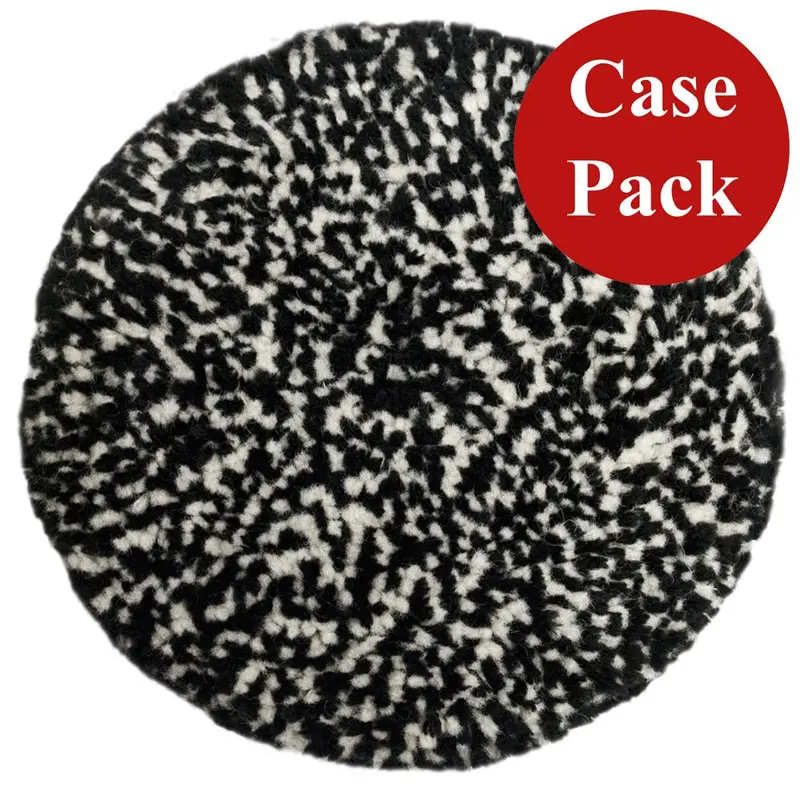 Presta Wool Compounding Pad - Black  White Heavy Cut - *Case Of 12* [890146Case] 1