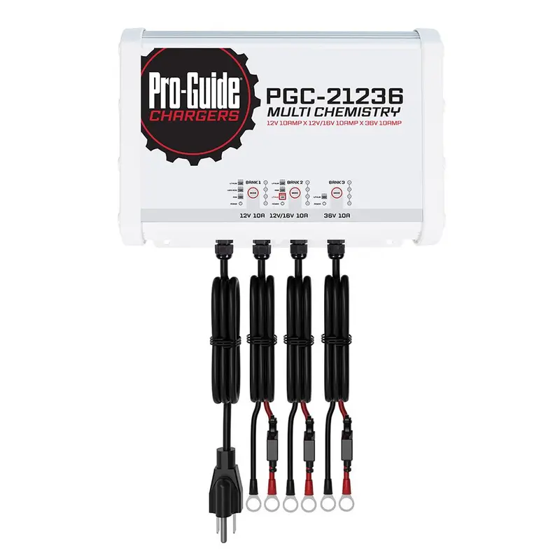 Pro-Guide 3 Bank On-Board Battery Charger - (1) 12V / (1) 12/16V / (1) 36V - 30-Amp [Pgc-21236] 1
