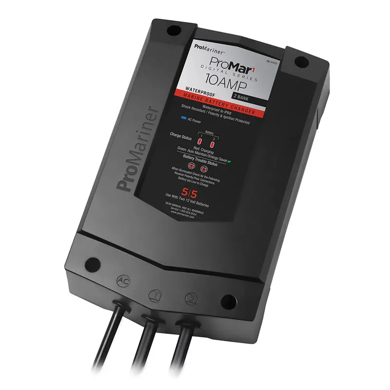 Promariner Promar1 Ds Digital - 10 Amp - 2 Bank Charger [31510] 1