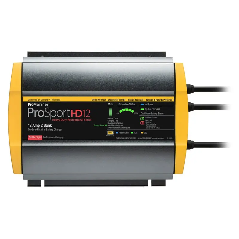 Promariner Prosporthd 12 Global Gen 4 - 12 Amp - 2 Bank Battery Charger [44026] 1