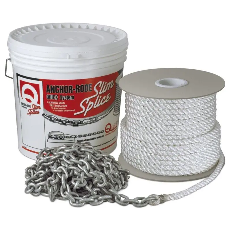 Quick Anchor Rode 15' Of 7Mm Chain And 200' Of 1/2" Rope [Fvc070312120q00] 1