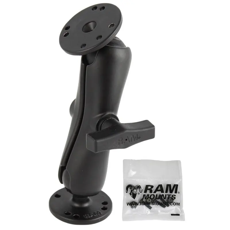 Ram Mount 1.5" Double Ball Mount With Hardware For Garmin Striker + More [Ram-101-G4] 1