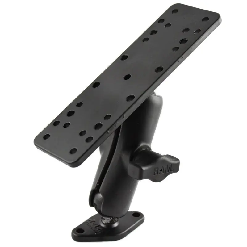 Ram Mount 1" Ball Mount W/6.25" X 2" Rectangle Base  Diamond Base [Ram-B-111-238U] 1