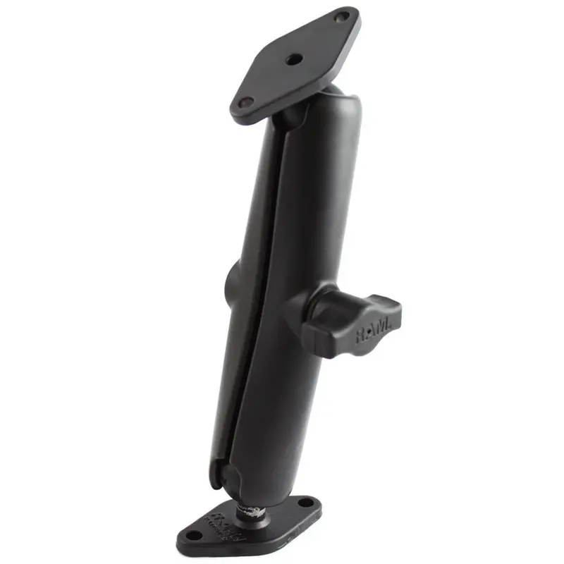 Ram Mount 1" Diameter Ball Mount W/Long Arm & 2 Diamond Bases [Ram-B-102U-C] 1