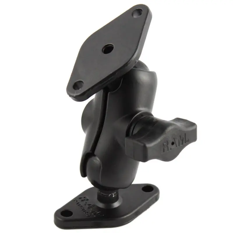 Ram Mount 1" Diameter Ball Mount W/Short Arm & 2 Diamond Bases [Ram-B-102U-A] 1