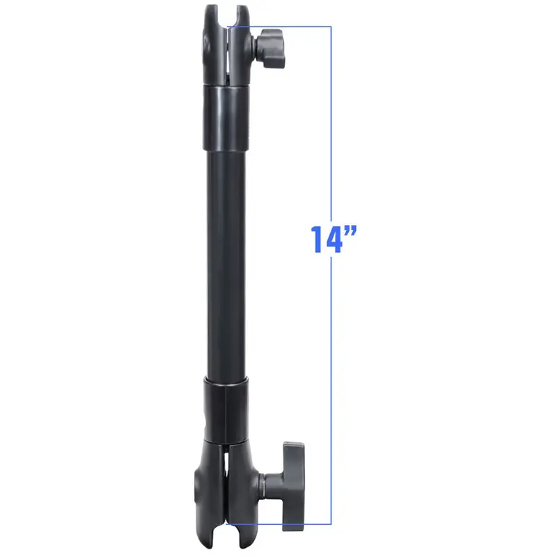 Ram Mount 14" Long Extension Pole W/1" And 1.5" Single Open Socket [Rap-Cb-201-14U] 1