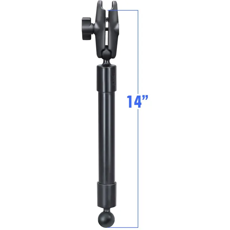 Ram Mount 14" Long Extension Pole W/2 1" Ball Ends And Double Socket Arm [Rap-Bb-230-14-201U] 1