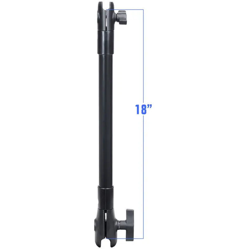 Ram Mount 18" Long Extension Pole W/1" And 1.5" Single Open Sockets [Rap-Cb-201-18U] 1