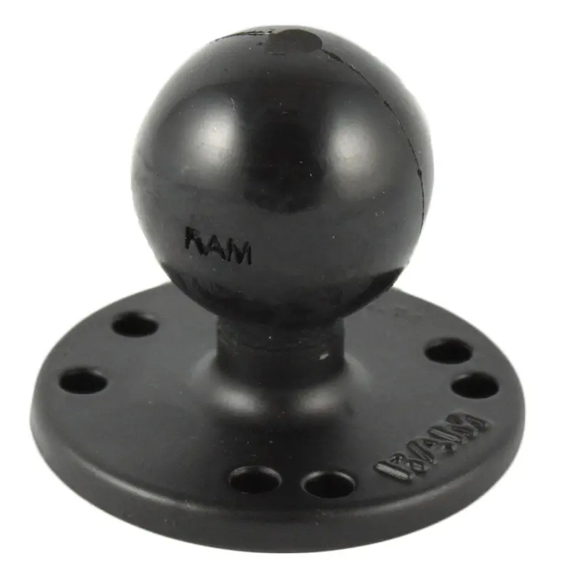 Ram Mount 2.5" Round Base W/0.31-18 Female Thread & 1.5" Ball - Amps Pattern [Ram-202U-Mt1] 1
