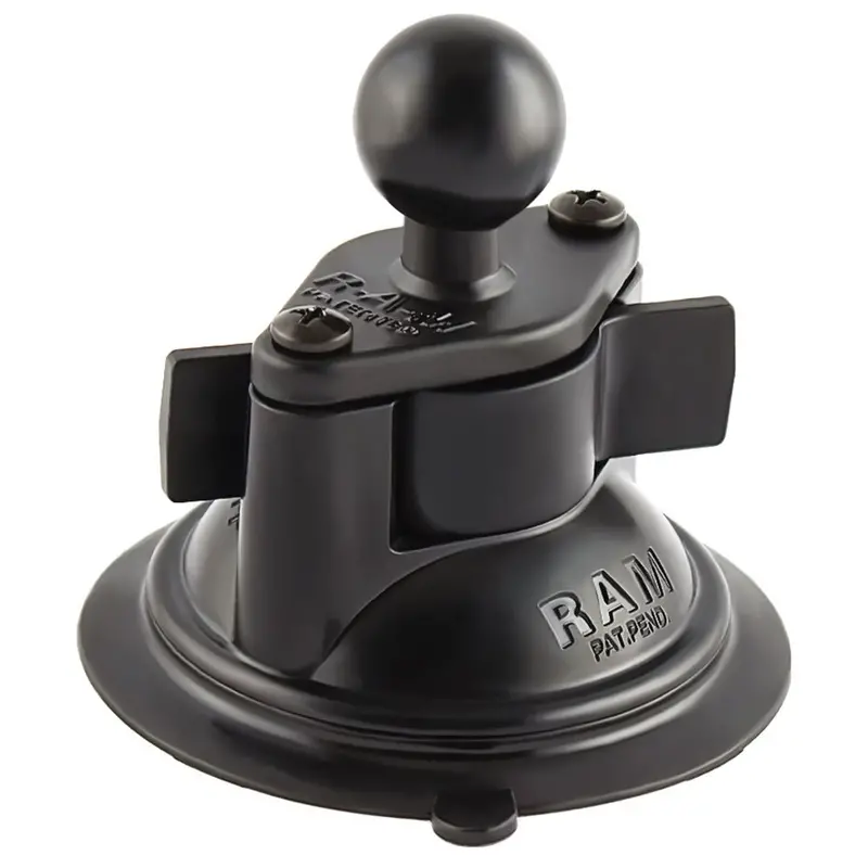 Ram Mount 3.25" Diameter Suction Cup Twist Lock Mount W/1" Ball [Ram-B-224-1U] 1