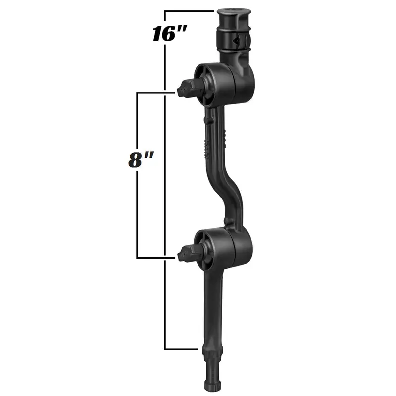 Ram Mount Adjustable Adapt-A-Post 16" Extension Arm [Rap-114-Apb3u] 1