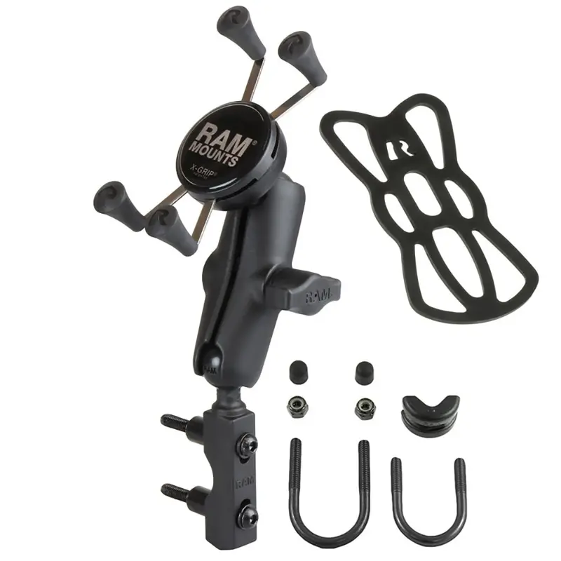 Ram Mount Combination Brake/Clutch Reservoir U-Bolt Mount W/Universal X-Grip Cell/Iphone Cradle [Ram-B-174-Un7u] 1