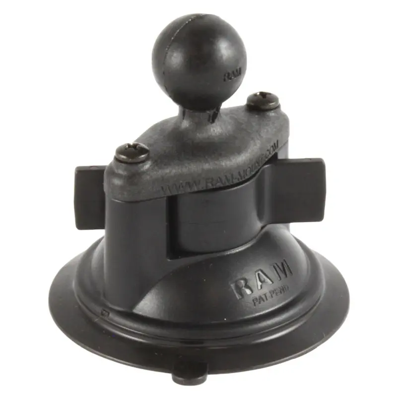 Ram Mount Composite 3.25" Diameter Suction Cup Base W/1" Ball [Rap-B-224-1U] 1