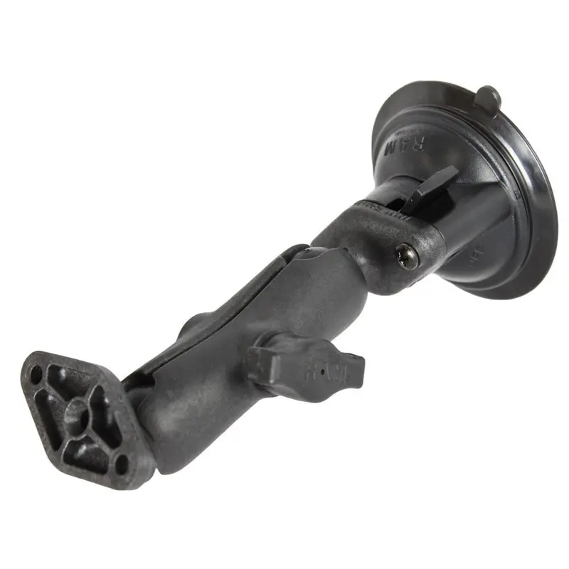 Ram Mount Composite Twist Lock Suction Cup W/Double Socket Arm & Double Base Adapter [Rap-B-166U] 1