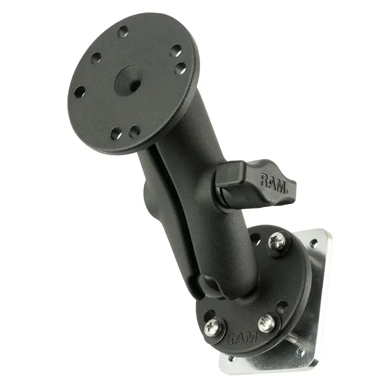 Ram Mount Double Ball Mount W/Backing Plate [Ram-B-101U-225B2] 1