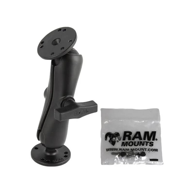 Ram Mount Double Socket Arm F/Garmin Fixed Mount Gps - 1.5" [Ram-101-G2u] 1
