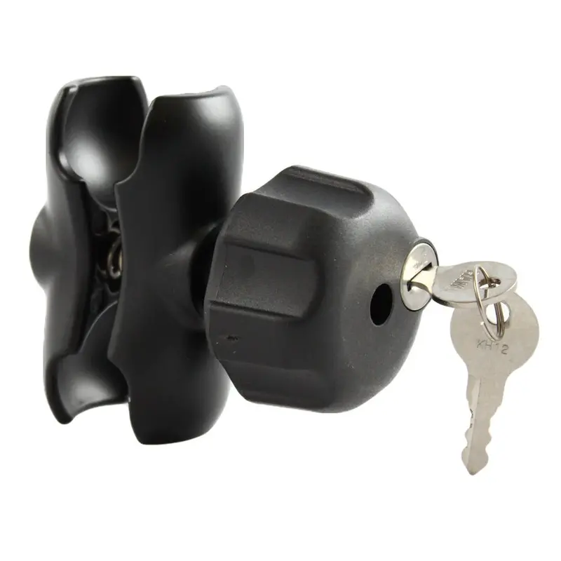 Ram Mount Double Socket Arm W/Small Locking Knob F/1.5" Ball Bases [Ram-201U-Bl] 1