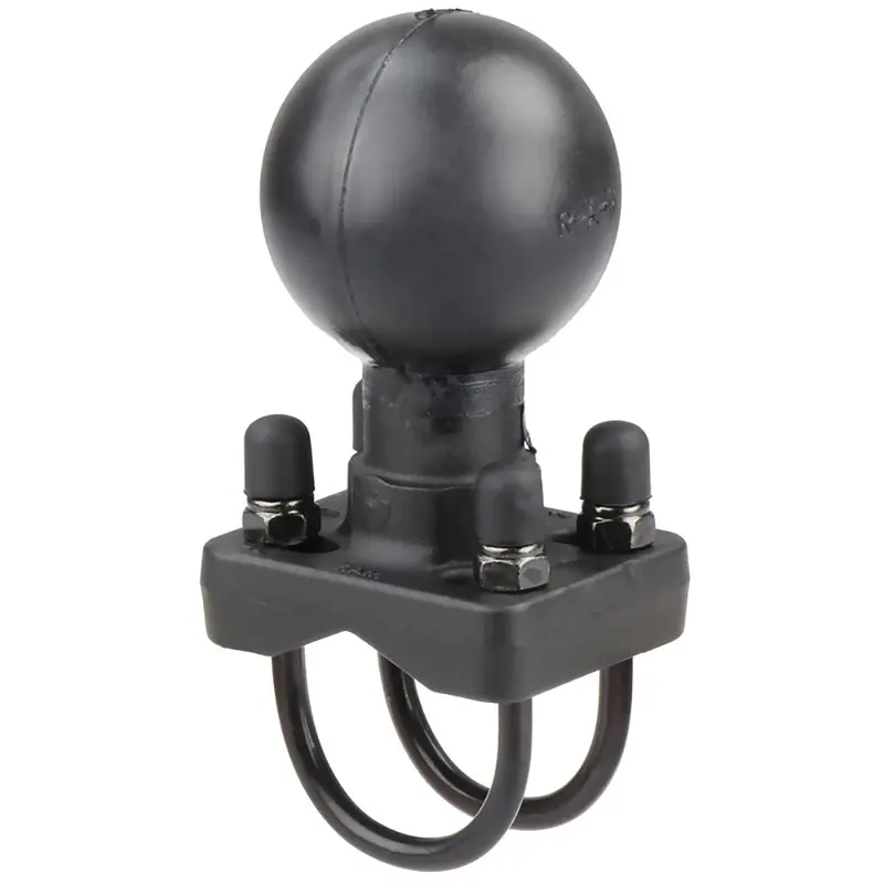 Ram Mount Double U-Bolt Base W/D Size 2.25" Ball F/Rails 1.25" - 1.5" Diameter [Ram-D-235-1U] 1