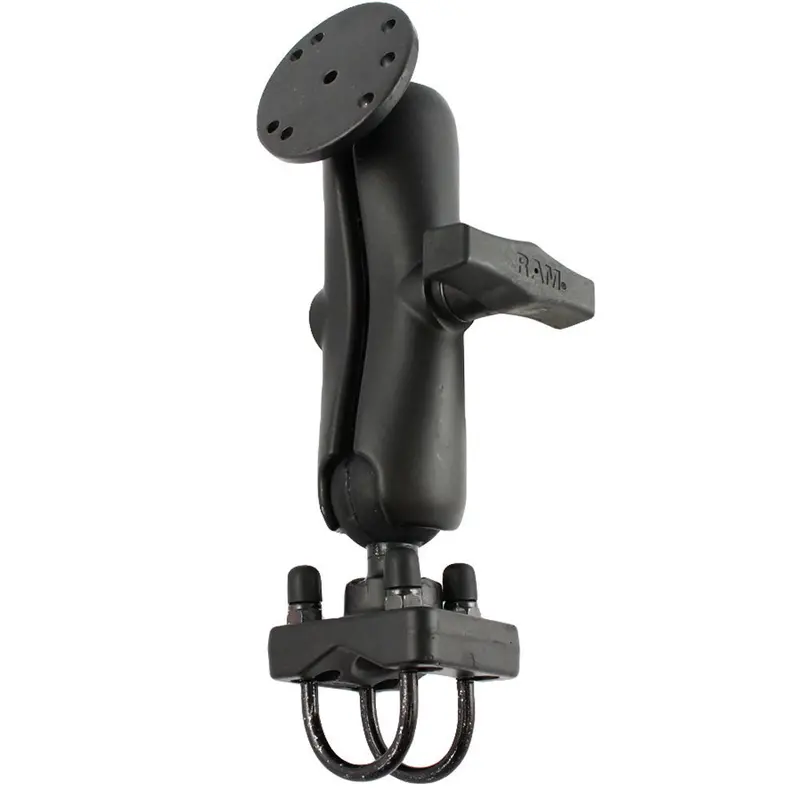 Ram Mount Double U-Bolt Rail Mount W/Round Base [Ram-101U-235] 1