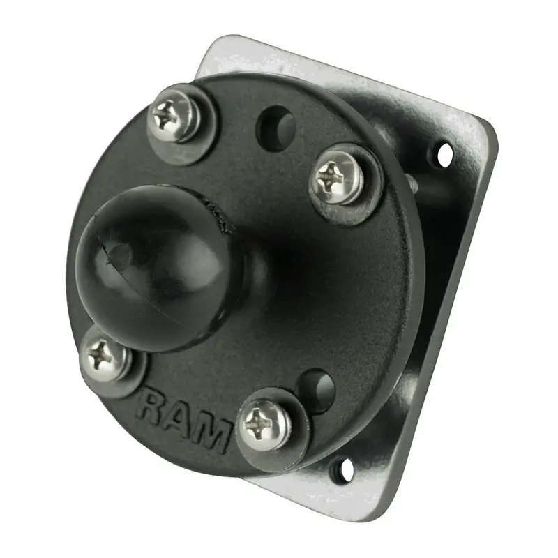 Ram Mount Drill-Down Dashboard Ball Base W/Backing Plate - B Size [Ram-B-202-225-2U] 1