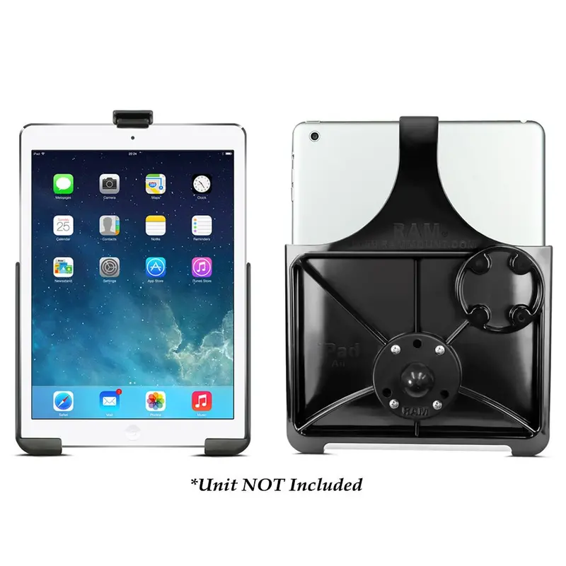 Ram Mount Ez-Rollr Model Specific Cradle W/Round Base Adapter For The Ipad 5Th Generation, Apple Ipad Air 1-2  Ipad Pro 9.7 [Ram-B-202-Ap17u] 1