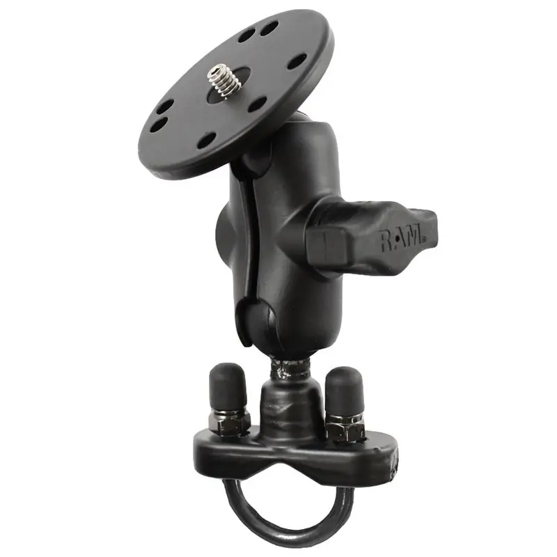 Ram Mount Handlebar U-Bolt Base Short Arm W/1/4" -20 Threaded Stud F/ Cameras [Ram-B-149Za-C1u] 1