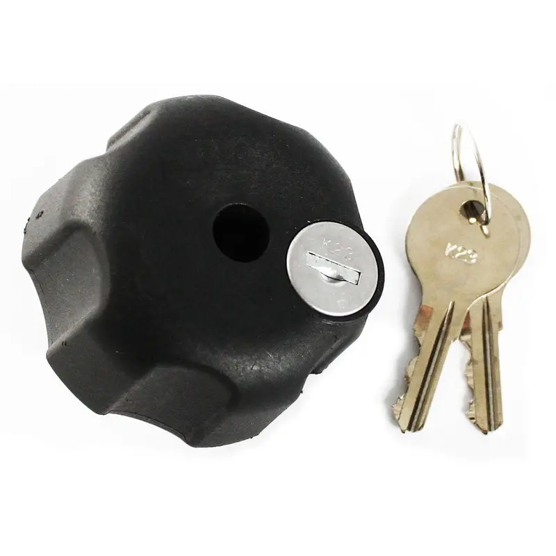 Ram Mount Knob W/Keyed Lock & 1/4" - 20 Brass Hole [Ram-Knob3lu] 1