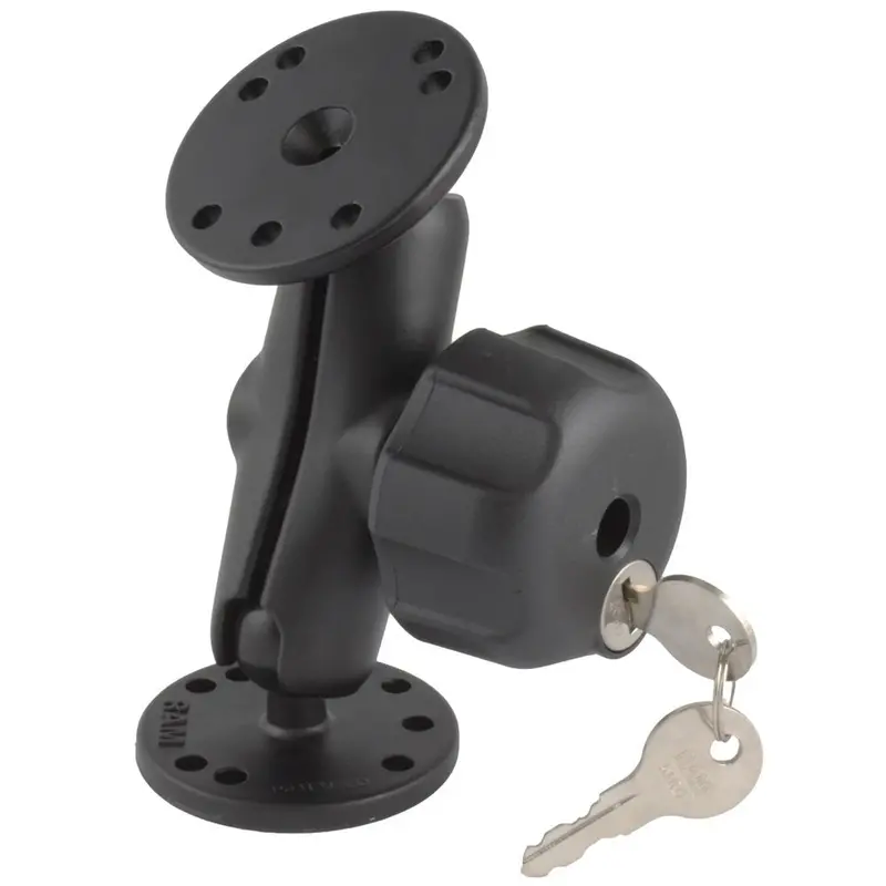 Ram Mount Locking Double Socket Arm W/2/2.5" Bases [Ram-B-101Lu] 1