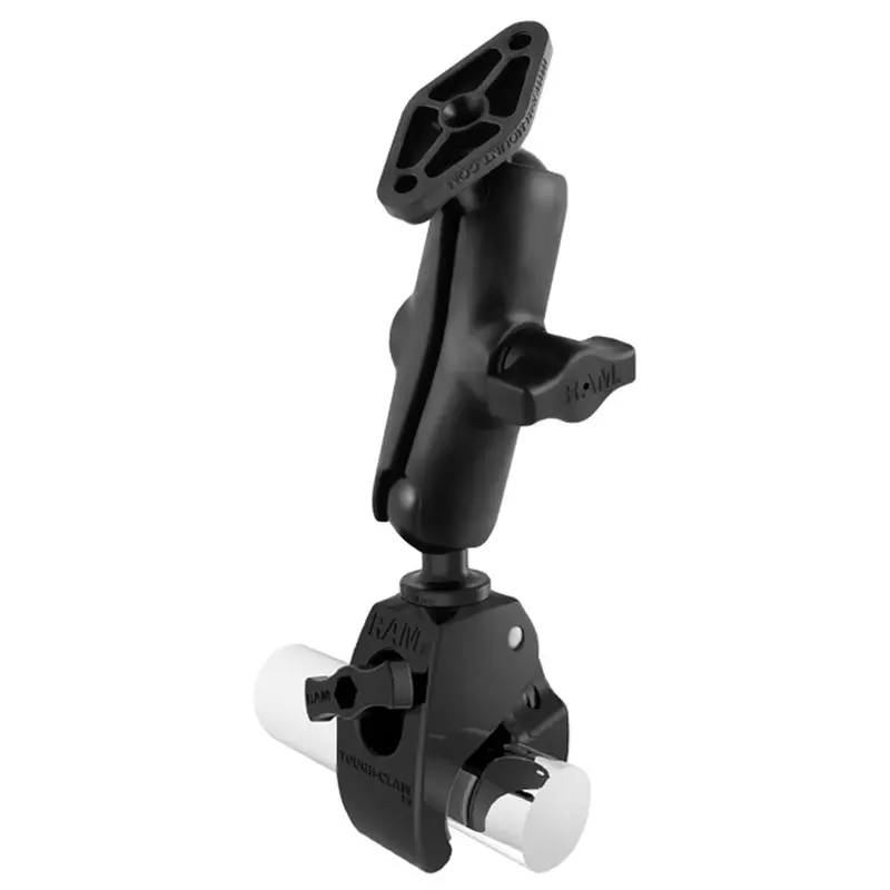 Ram Mount Medium Tough-Claw Base W/Double Socket Arm & Diamond Base Adapter [Rap-B-404-238U] 1