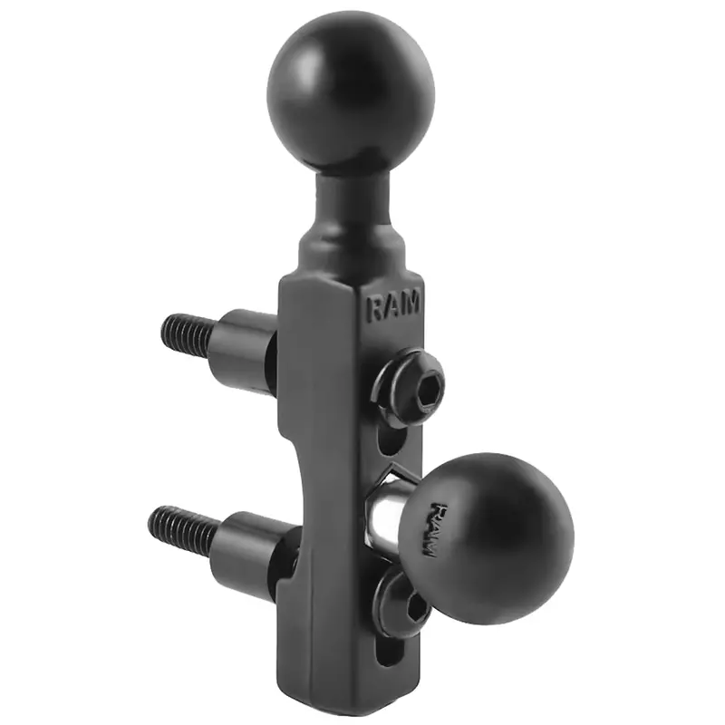 Ram Mount Motorcycle Brake/Clutch Reservoir Base W/2 1" Balls [Ram-B-309-2U] 1