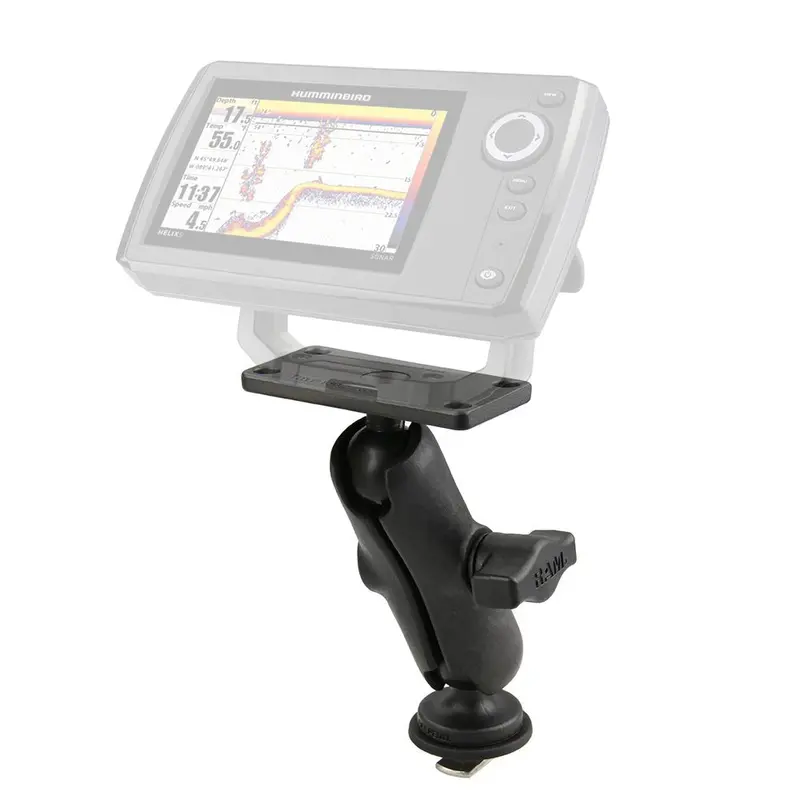 Ram Mount Ram 1" Ball Mount With Track Ball Base  1.5" X 3" Plate For The Humminbird Helix 5 Only [Rap-B-202-153-354-Tra1u] 1