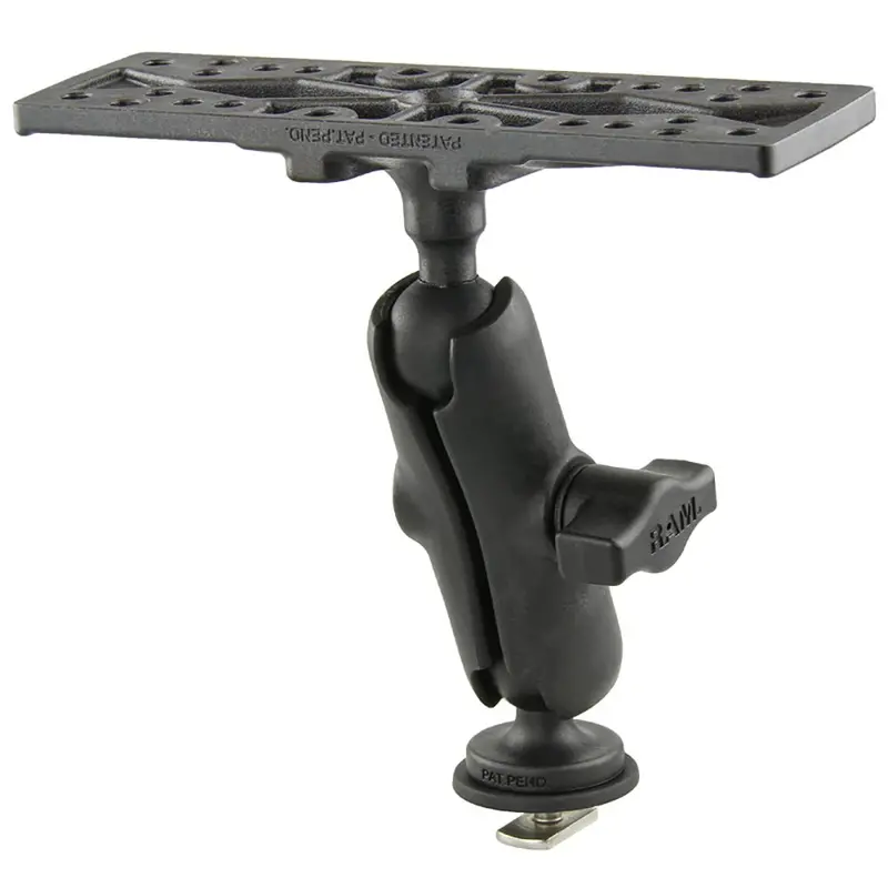Ram Mount Ram Composite 1" Ball Mount With 6.25" X 2" Rectangular Plate  Track Ball Base [Rap-B-111B-354-Tra1u] 1