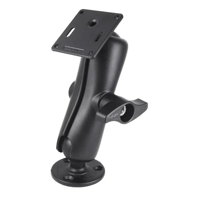 Ram Mount Ram Double Ball Mount W/75 X 75Mm Vesa Plate  Jam Nut - Medium [Ram-D-101U-Mi1-2461] 1