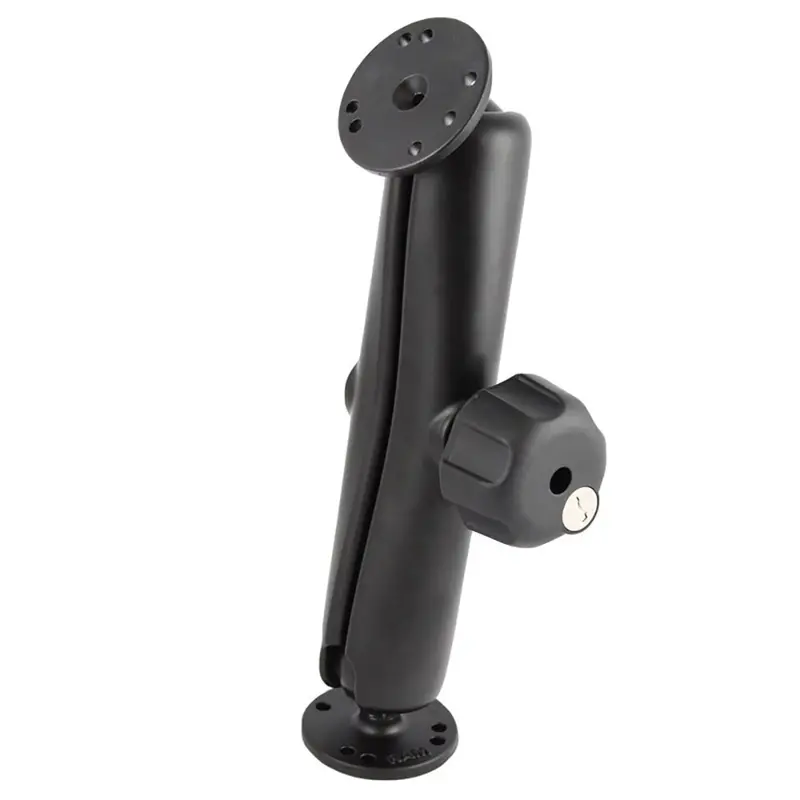 Ram Mount Ram Double Ball Mount W/Key Lock Knob [Ram-101U-Dl] 1