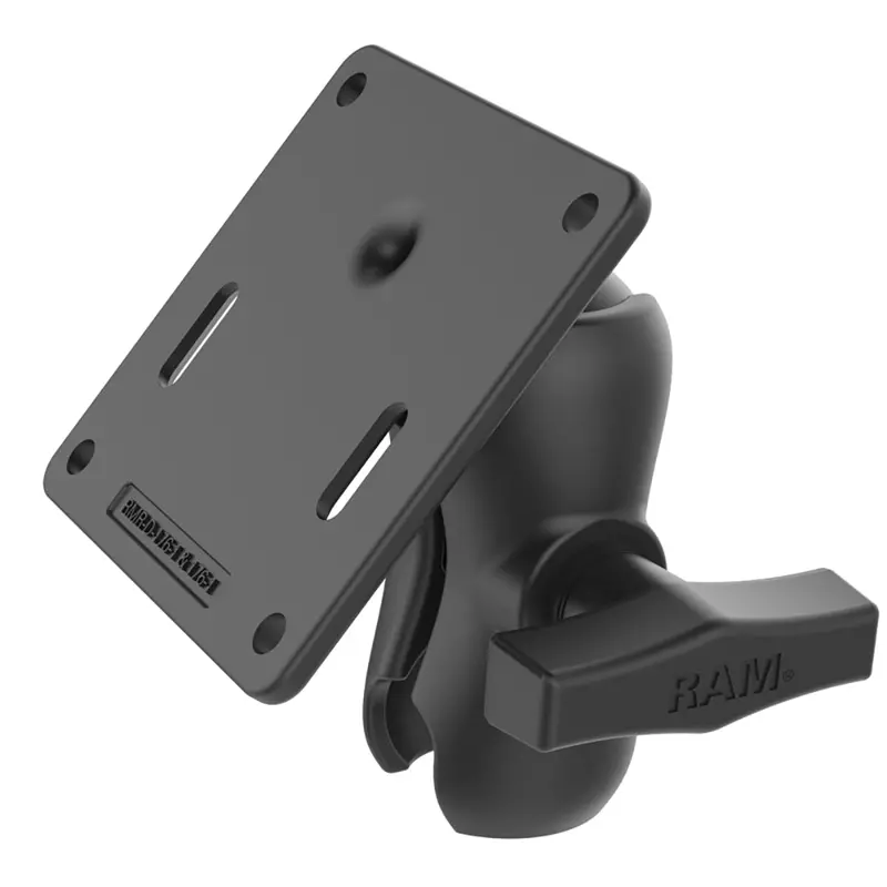 Ram Mount Ram Double Socket Arm W/75X75mm Vesa Plate [Ram-103U-B-2461] 1