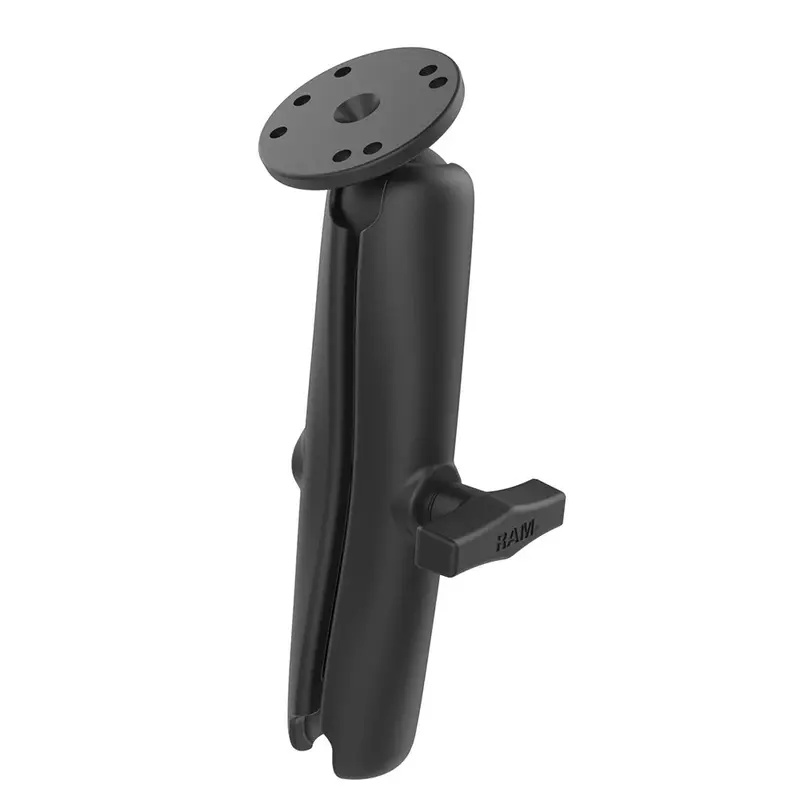 Ram Mount Ram Double Socket Arm W/Round Ball Plate - C Size Long [Ram-103U-D] 1