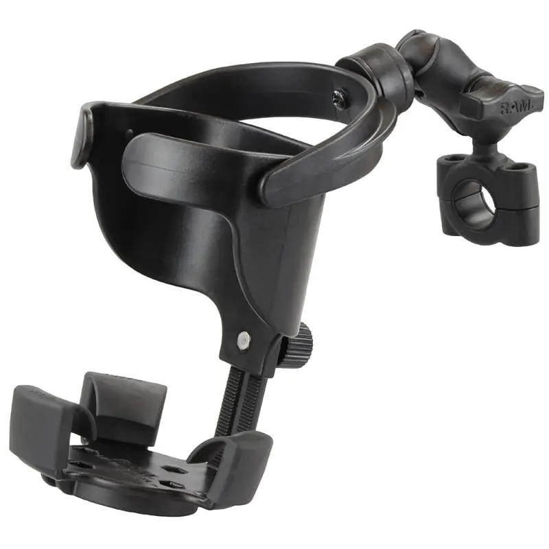 Ram Mount Ram Level Cup Xl With Torque 3/4"  1" Diameter Rail Base And Short Arm [Ram-B-408-75-1-A-417U] 1