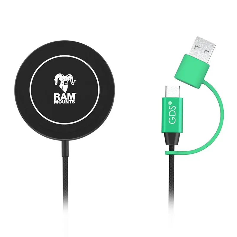 Ram Mount Ram Qi2 15W Wireless Charger [Ram-Gds-Charge-W2m] 1
