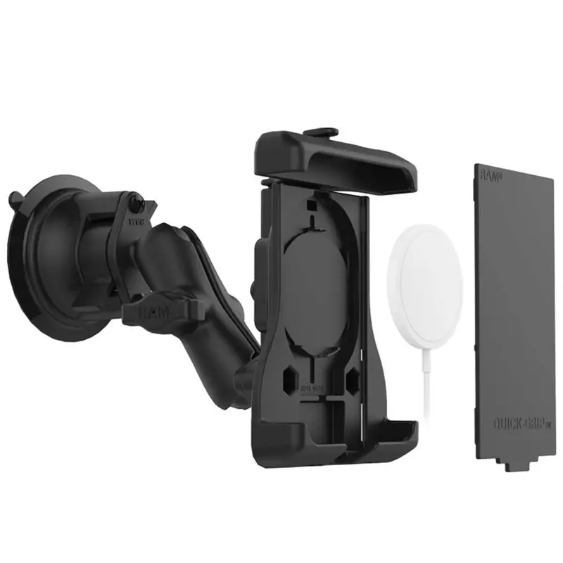 Ram Mount Ram Quick-Grip Suction Cup Mount F/Apple Magsafe Compatible Phones [Ram-B-166-Un15wu] 1