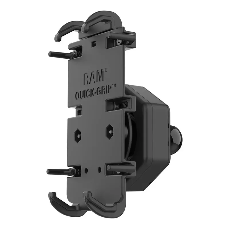Ram Mount Ram Quick-Grip Xl Phone Holder W/Vibe-Safe Adapter  Ball [Ram-Hol-Pd4-462B] 1
